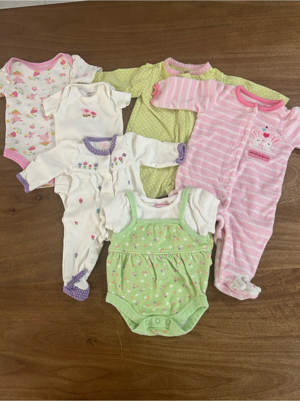 Newborn and Premie Baby Girl 6 Pieces Bundle